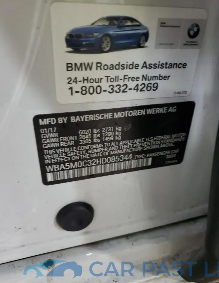 WBA5M0C32HD085344# 12