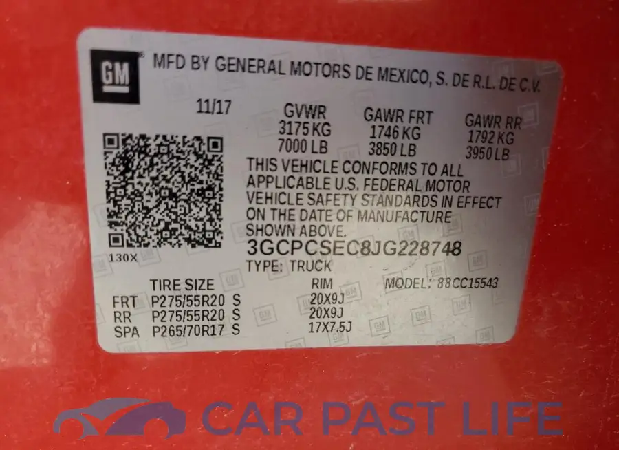 3GCPCSEC8JG228748# 12
