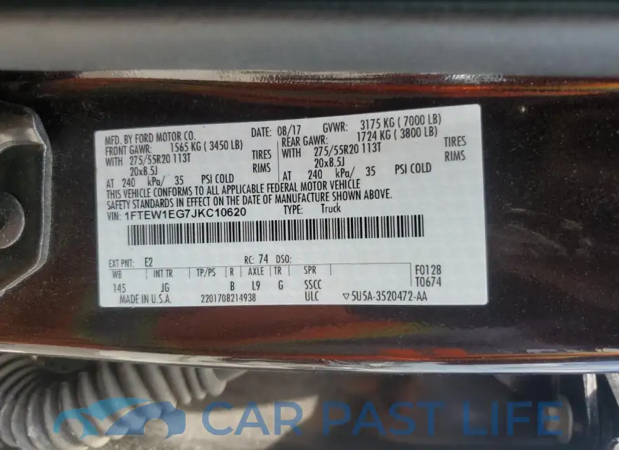 1FTEW1EG7JKC10620# 13