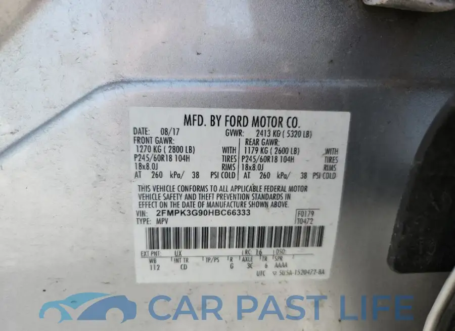 2FMPK3G90HBC66333# 12