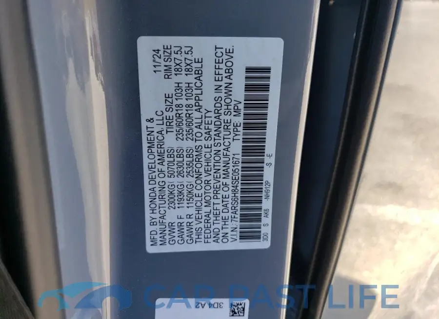 7FARS6H84SE051671# 13