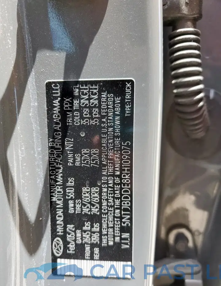 5NTJBDDE8RH109075# 12