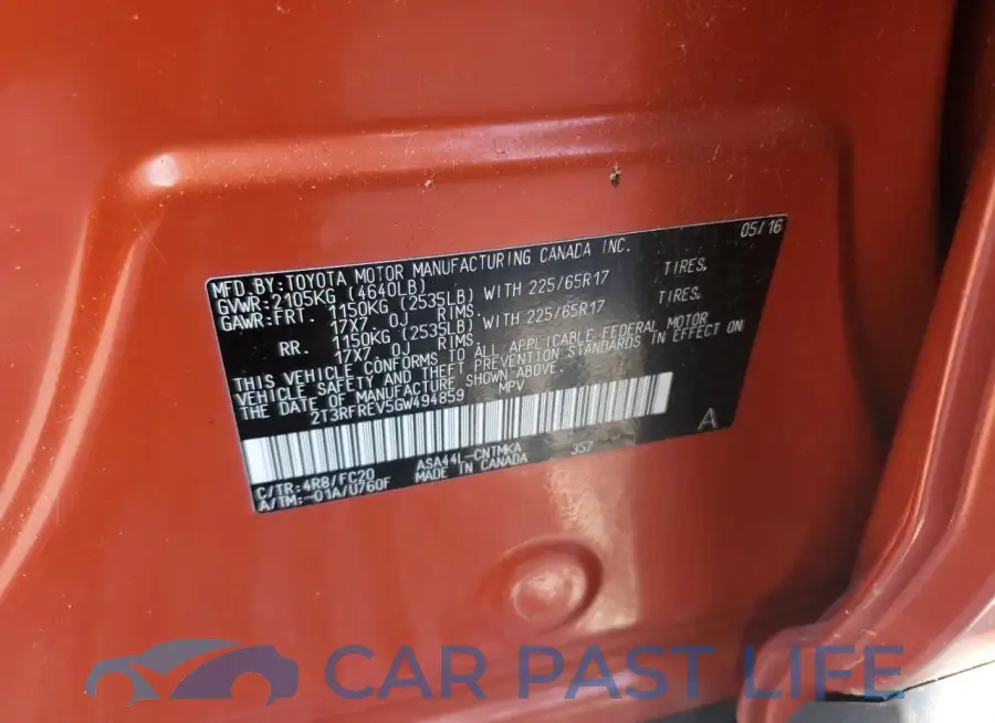 2T3RFREV5GW494859# 13