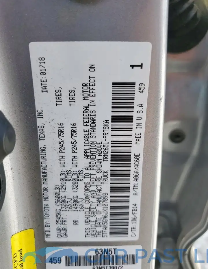 5TFAX5GN6JX107898# 13