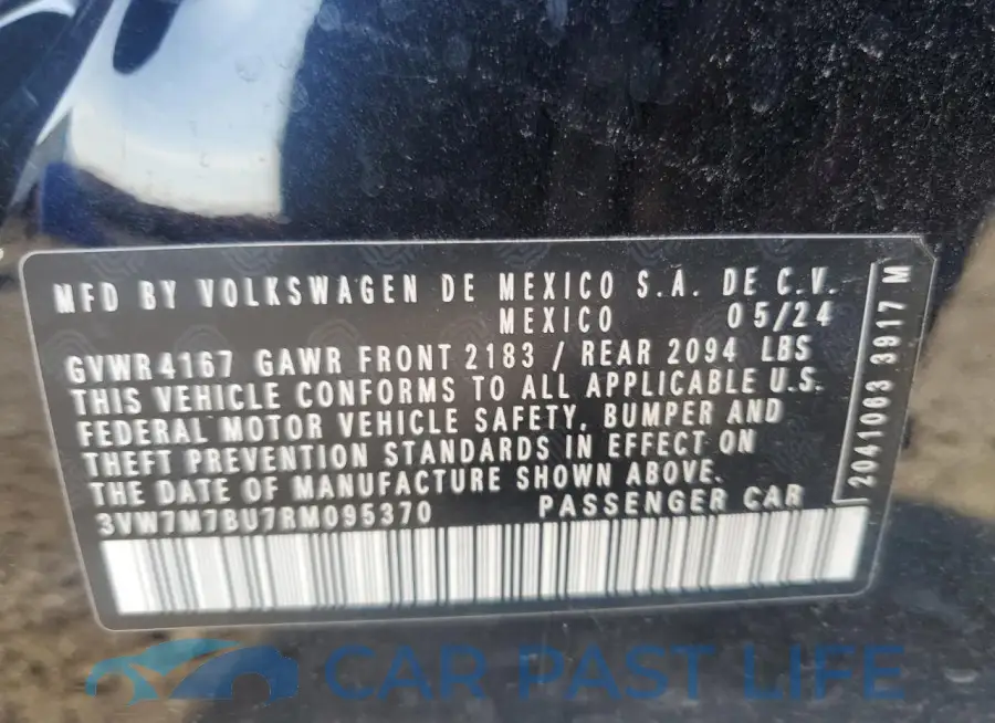 3VW7M7BU7RM095370# 12
