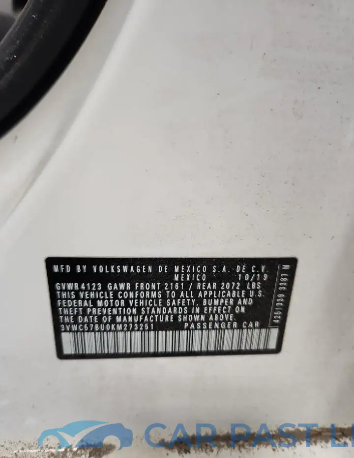 3VWC57BU0KM273251# 13