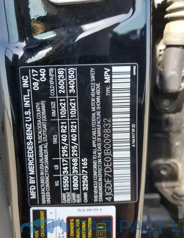 4JGDF7DE0JB009832# 13