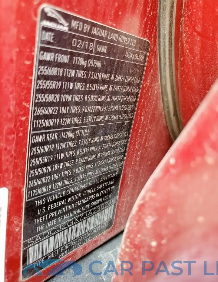 SADCJ2GX7JA236248# 13