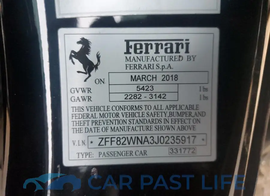 ZFF82WNA3J0235917# 13