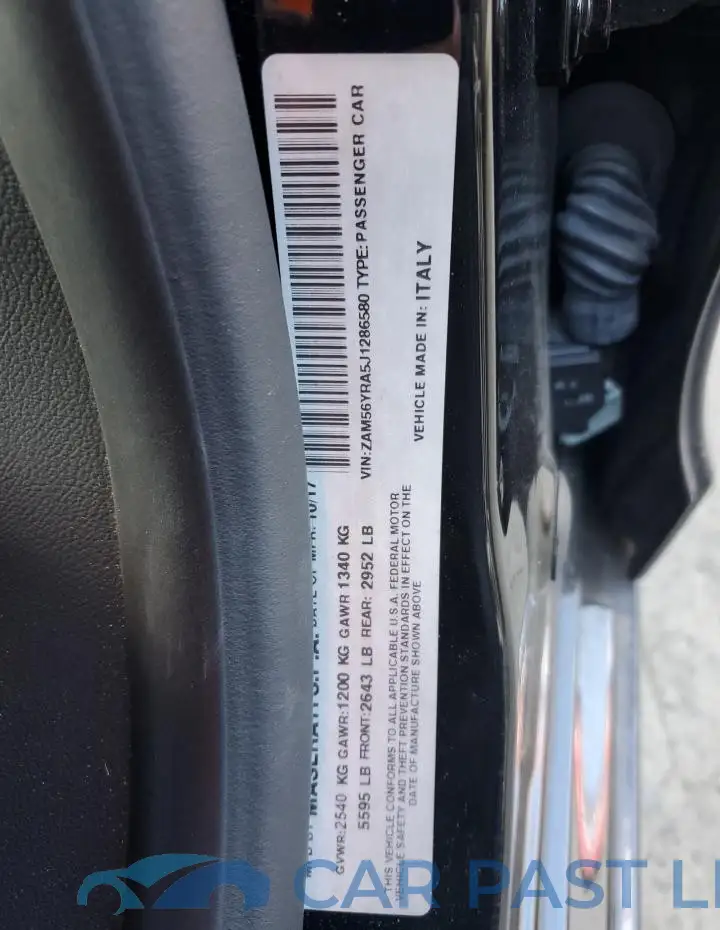 ZAM56YRA5J1286580# 12