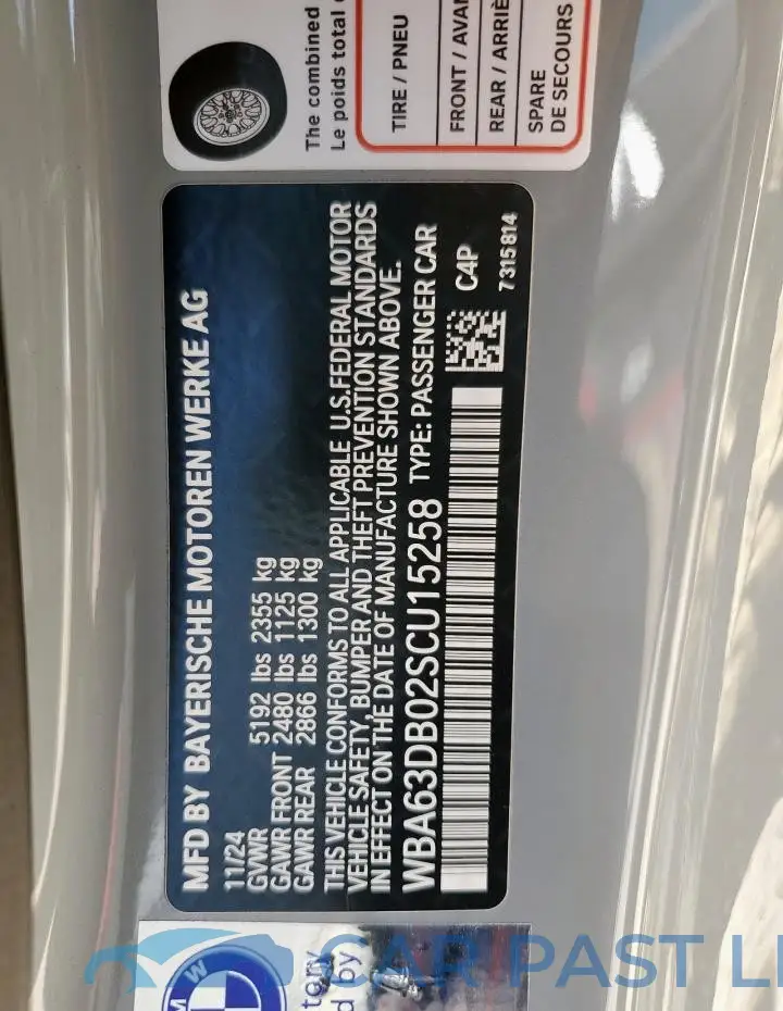 WBA63DB02SCU15258# 12