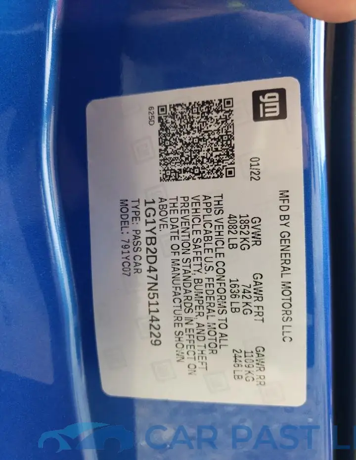1G1YB2D47N5114229# 12
