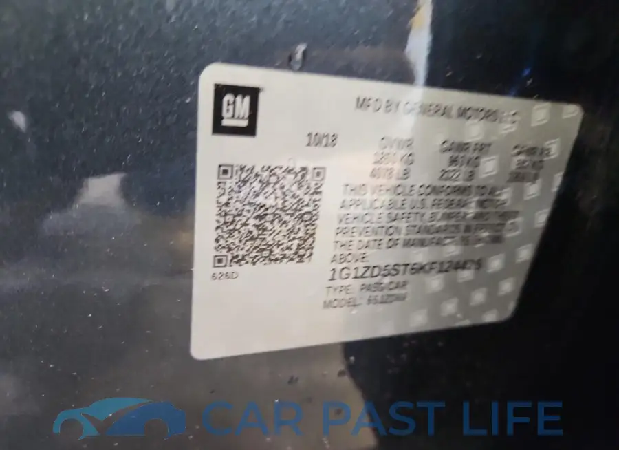1G1ZD5ST6KF124475# 12
