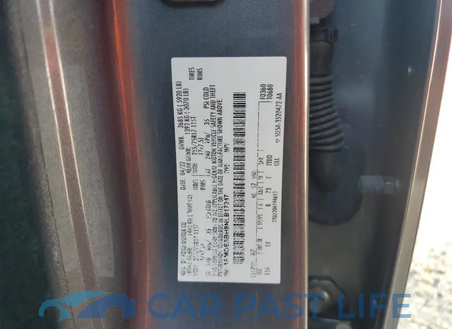 1FMDE5BH8NLB17247# 12