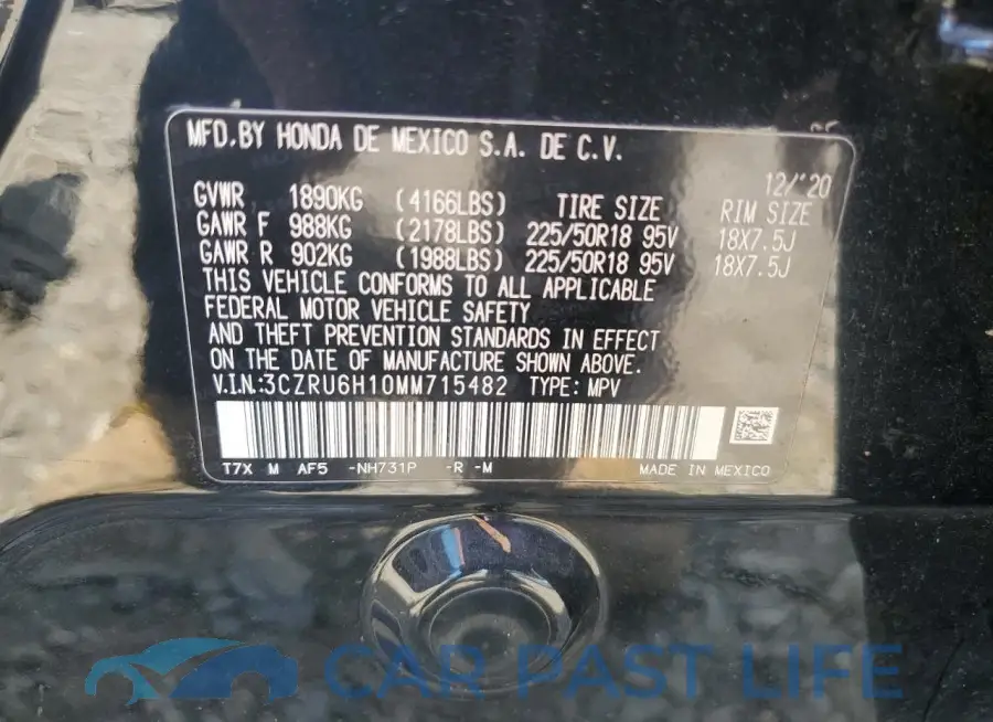 3CZRU6H10MM715482# 14