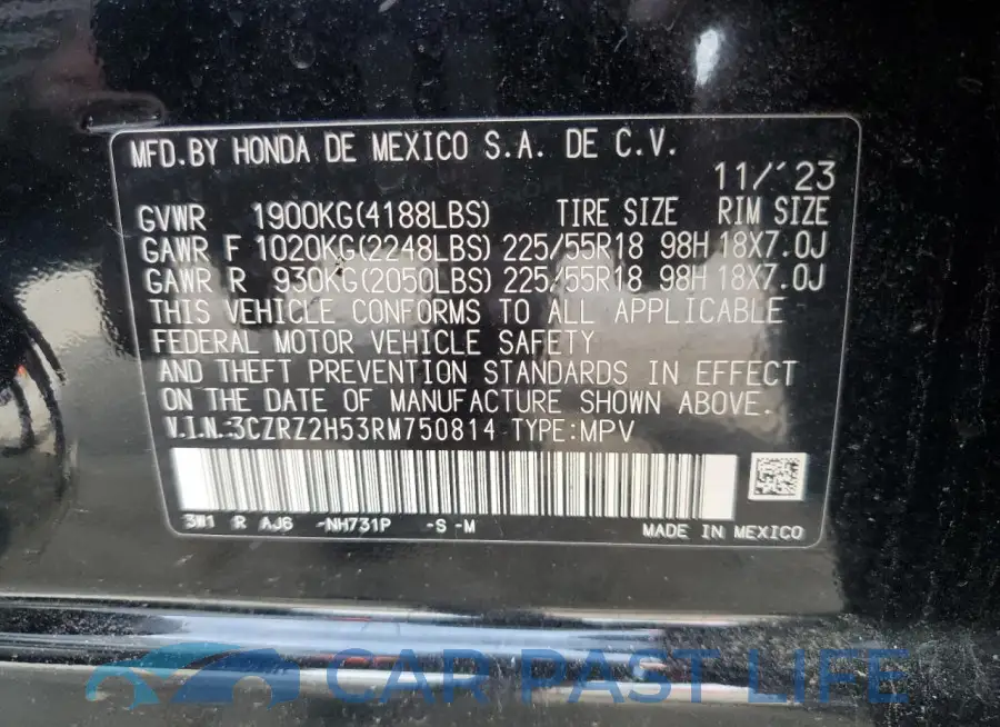 3CZRZ2H53RM750814# 13