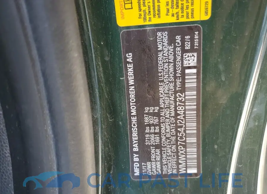 WMWXP7C54J2A48732# 13