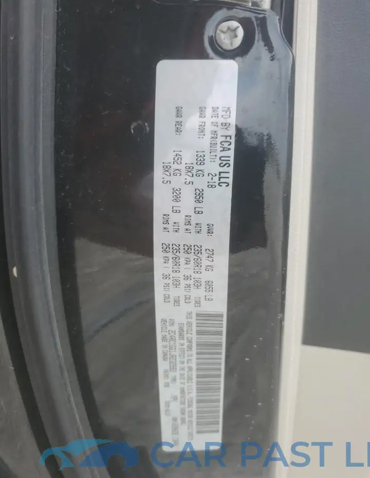 2C4RC1GG1JR232993# 13