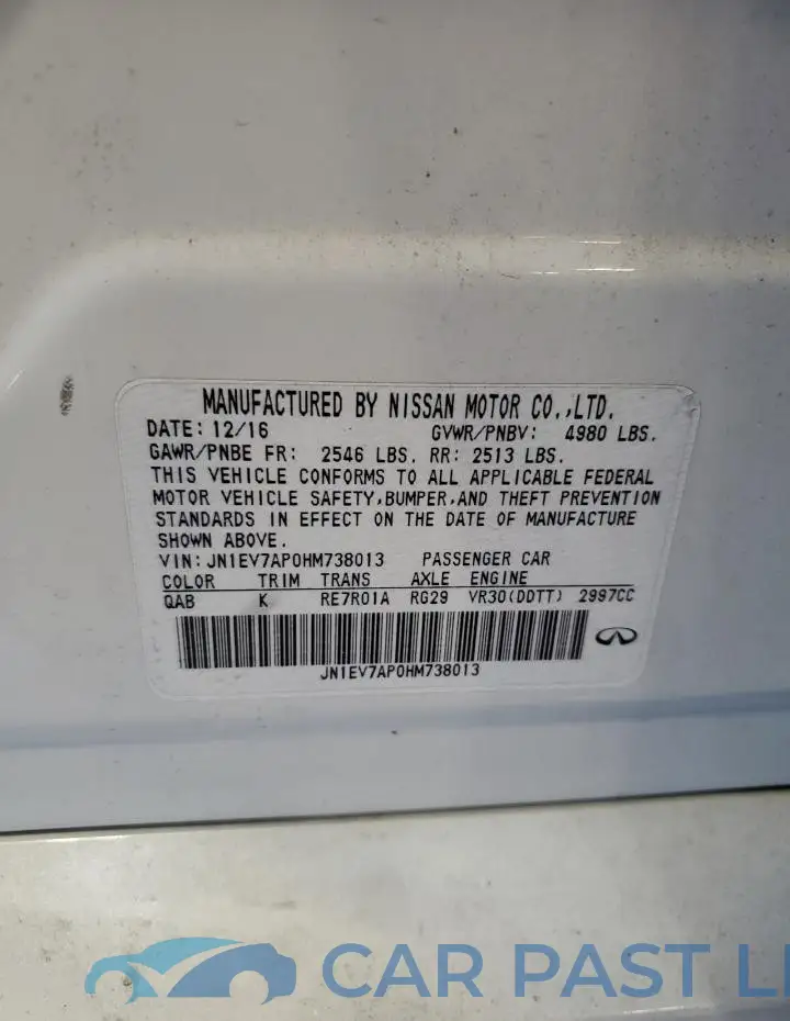 JN1EV7AP0HM738013# 13
