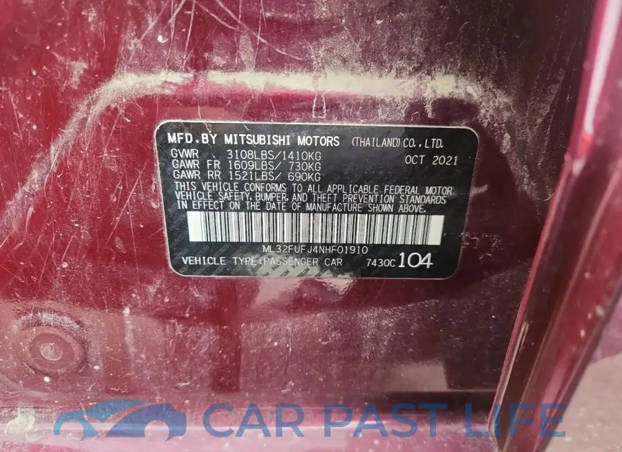 ML32FUFJ4NHF01910# 13