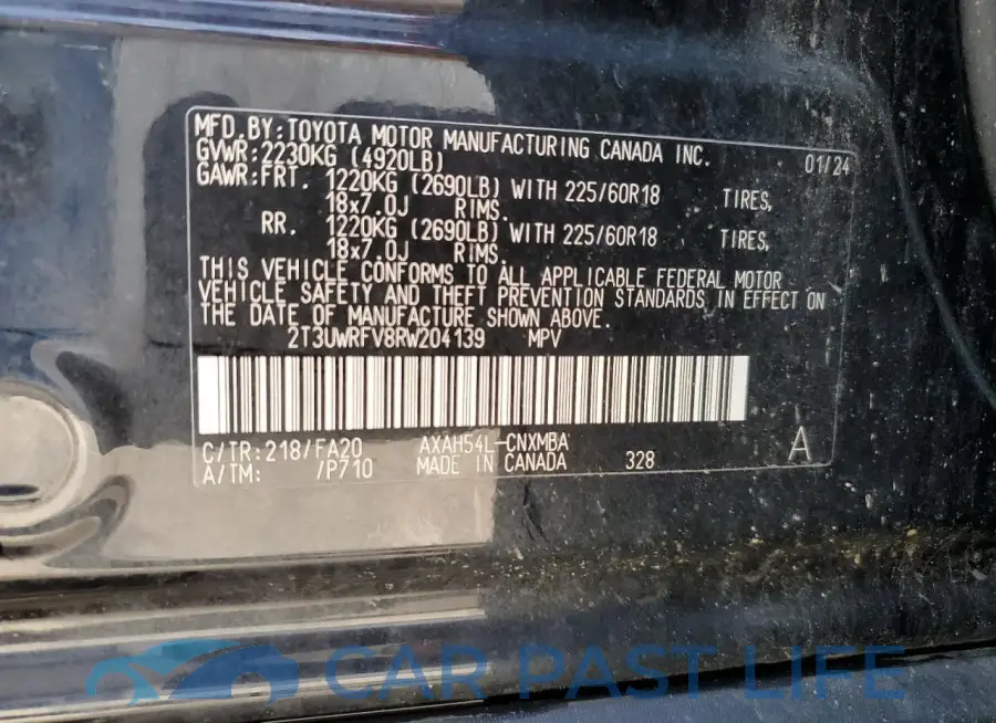 2T3UWRFV8RW204139# 14