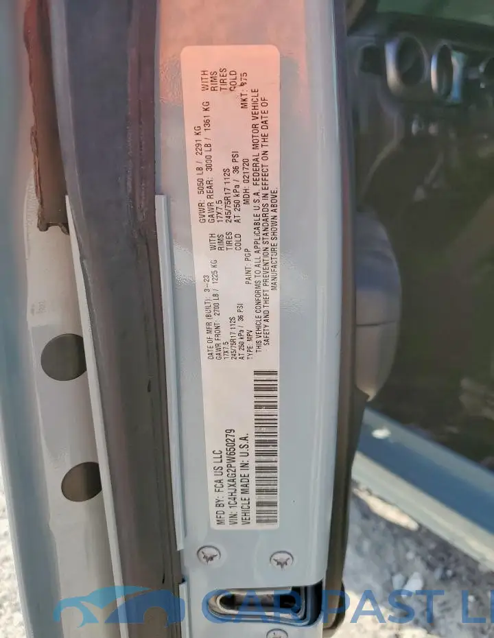 1C4HJXAG2PW650279# 12