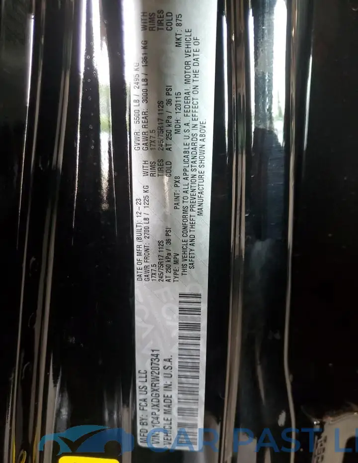 1C4PJXDGXRW207341# 13