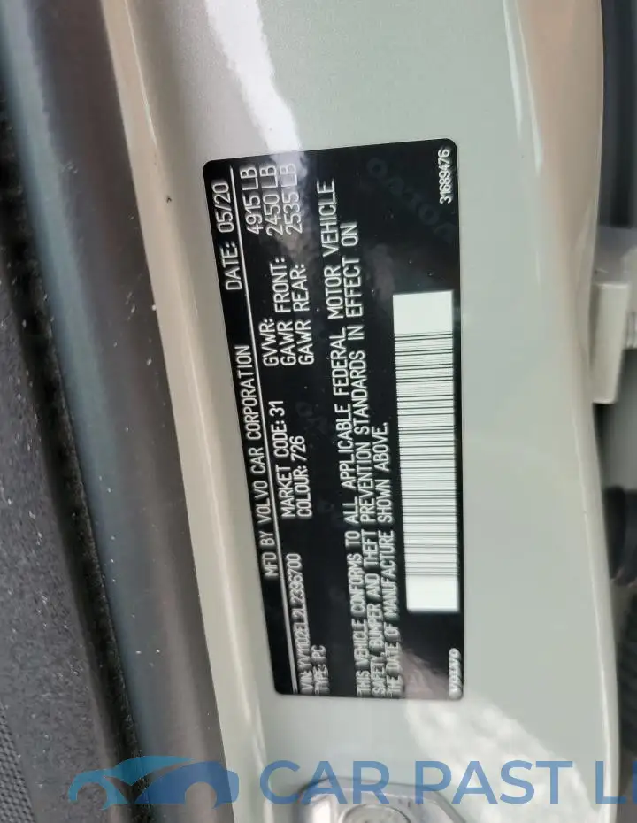 YV1102EL2L2396700# 12