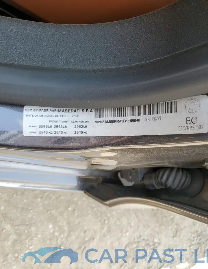 ZAM56RRA3G1169840# 12