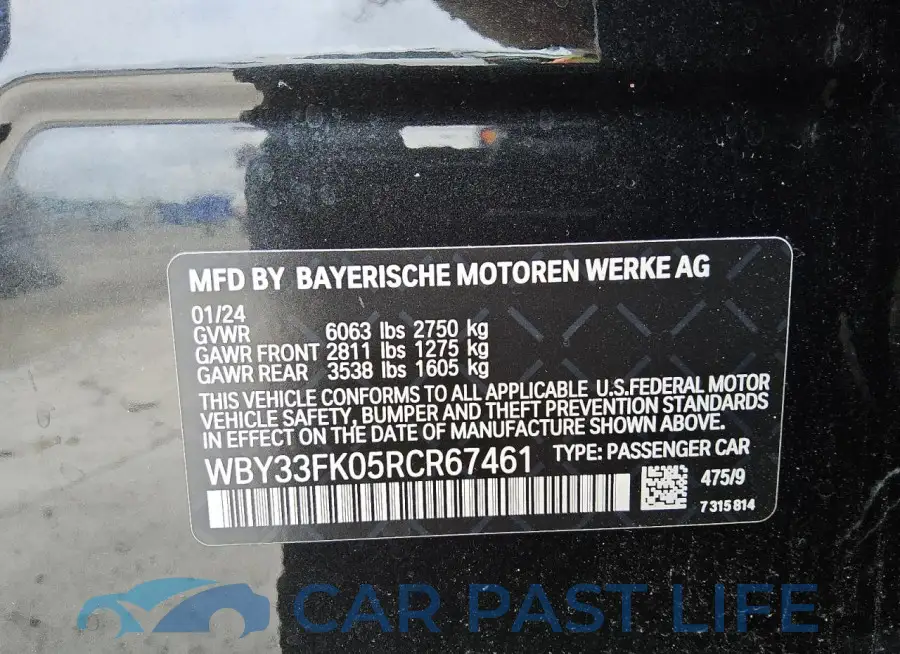 WBY33FK05RCR67461# 12