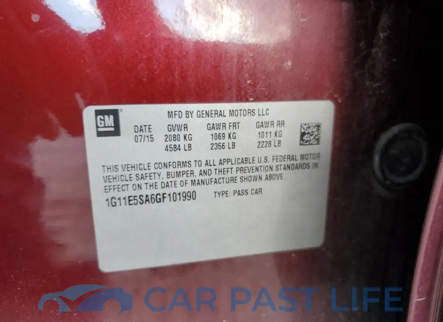 1G11E5SA6GF101990# 12