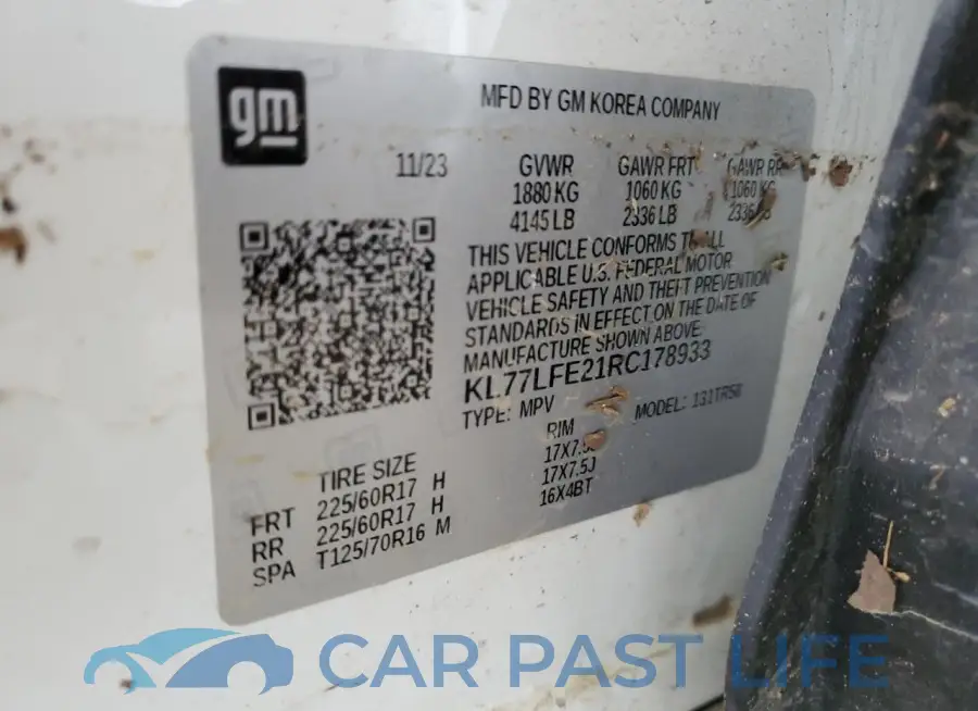KL77LFE21RC178933# 14