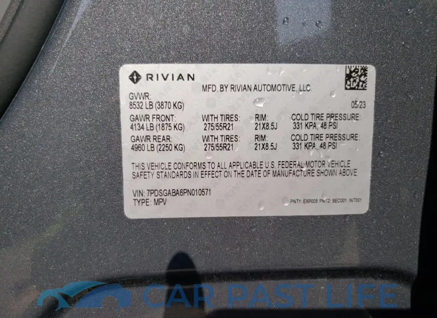 7PDSGABA6PN010571# 13