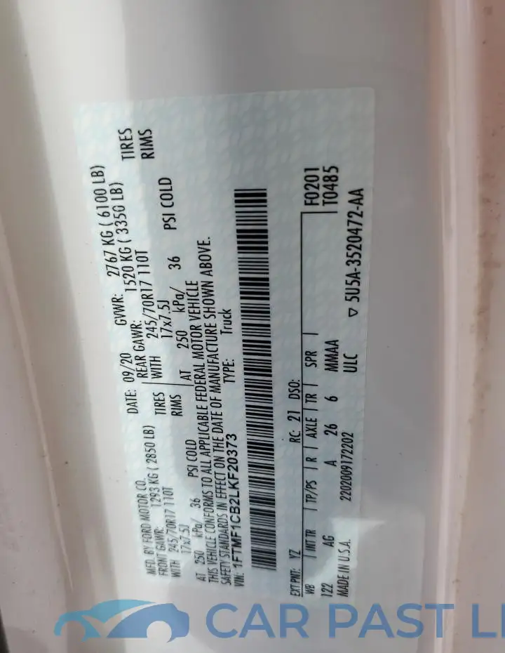 1FTMF1CB2LKF20373# 13