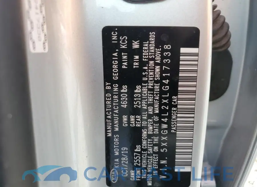 5XXGW4L2XLG417338# 13