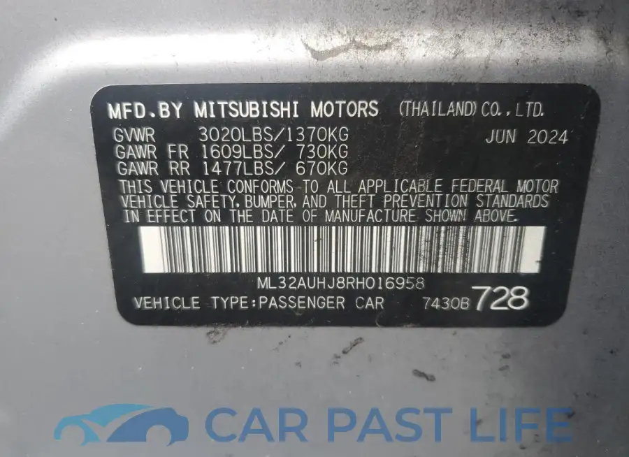 ML32AUHJ8RH016958# 12