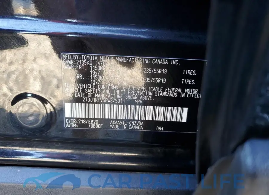 2T3J1RFV5PW375011# 13