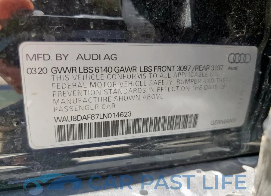 WAU8DAF87LN014623# 12