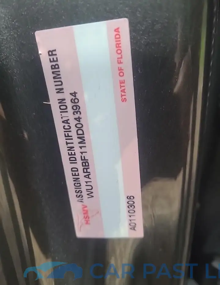 WU1ARBF11MD043964# 13