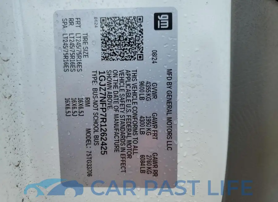 1GJZ7NFP7R1262425# 13