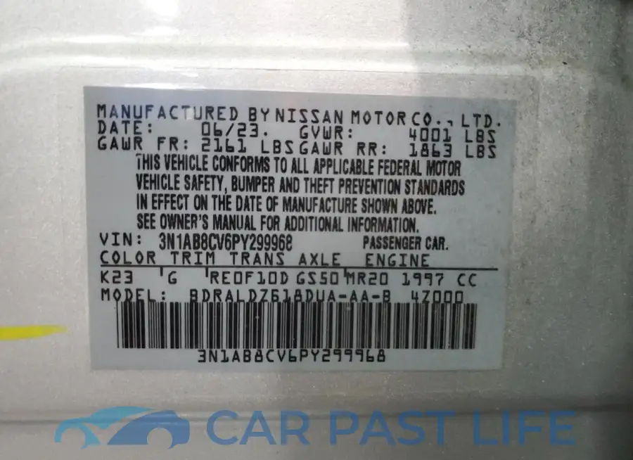 3N1AB8CV6PY299968# 13