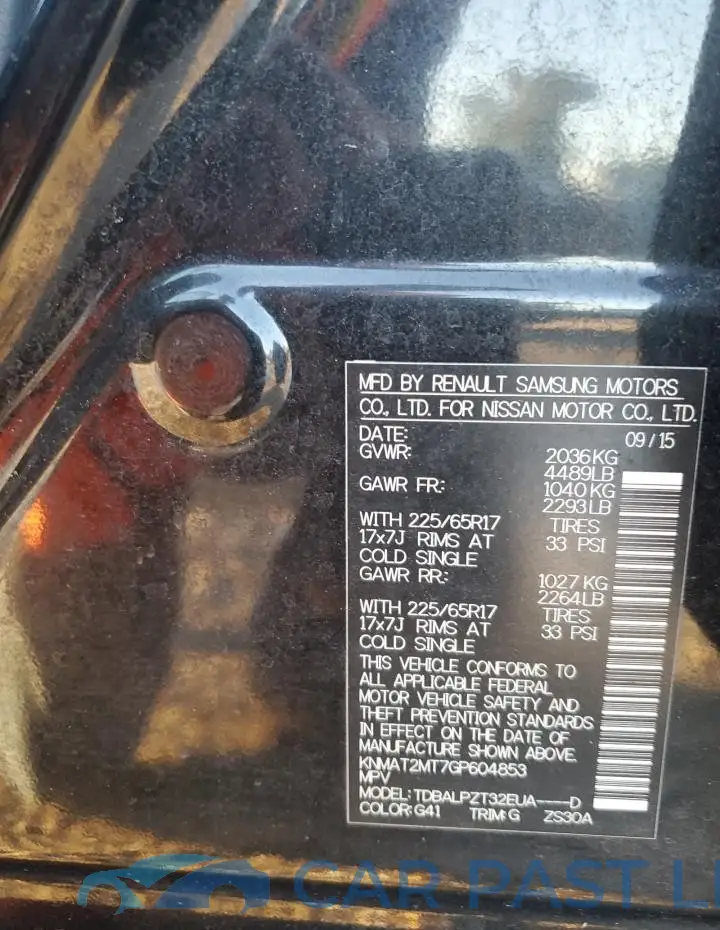 KNMAT2MT7GP604853# 13
