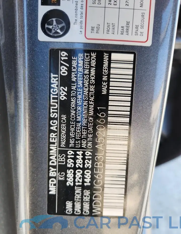 WDDUG6EB3LA520661# 12