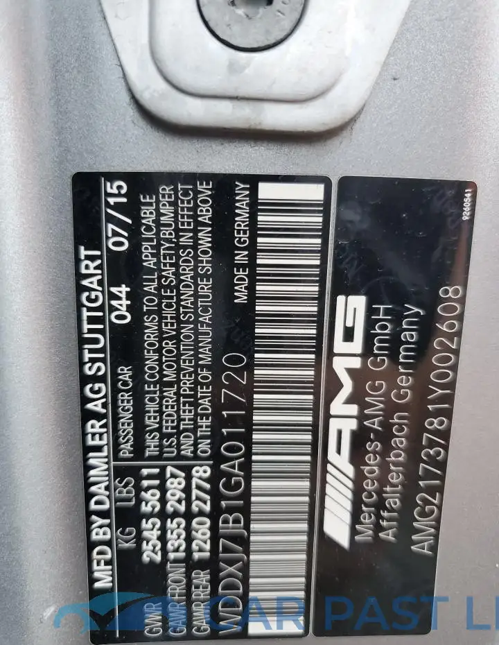 WDDXJ7JB1GA011720# 12