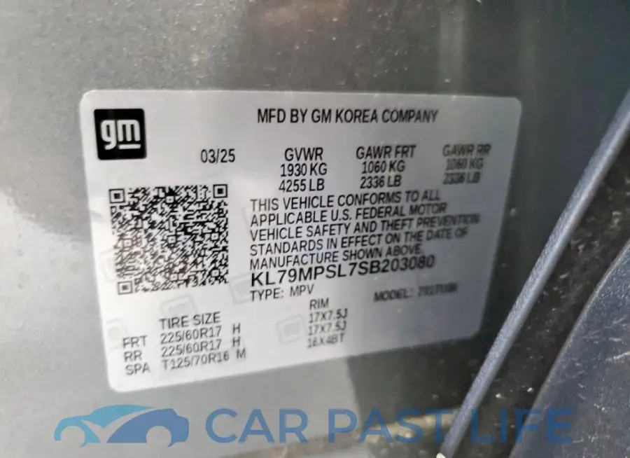 KL79MPSL7SB203080# 13
