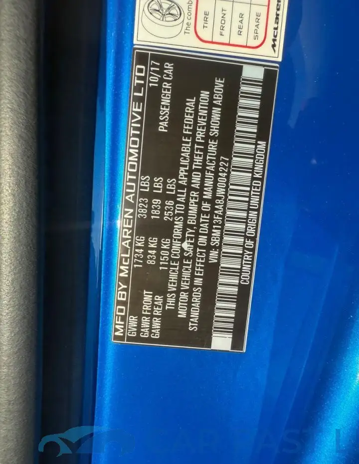 SBM13FAA8JW004227# 10