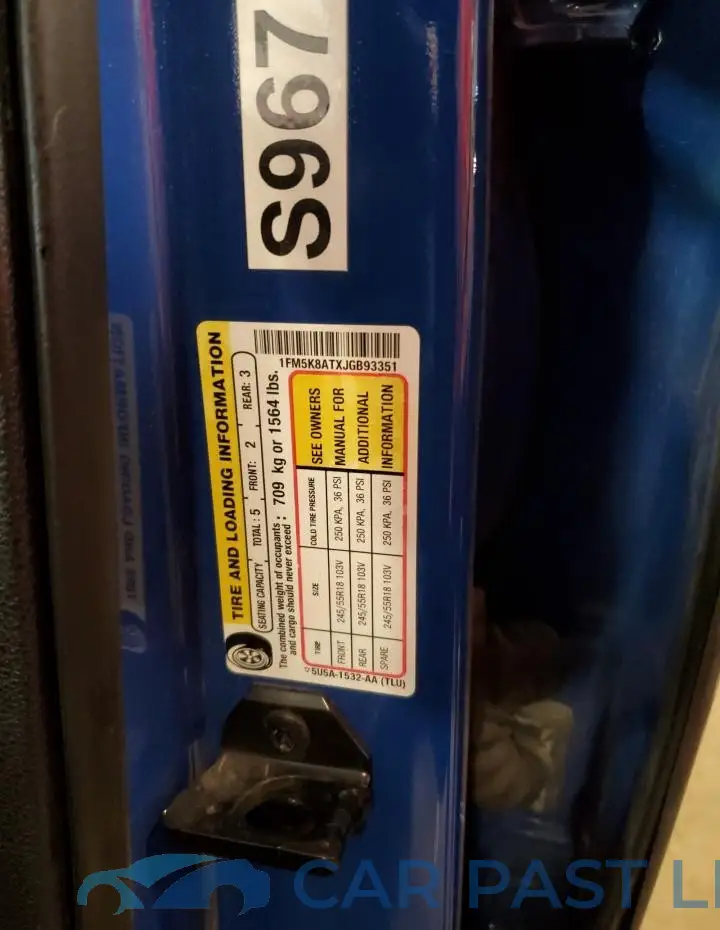 1FM5K8ATXJGB93351# 13