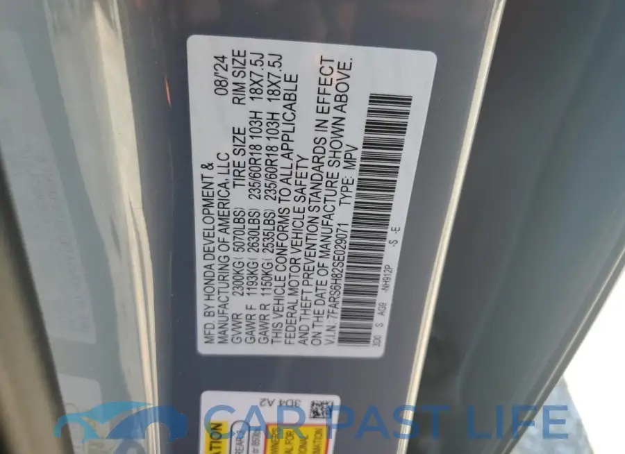 7FARS6H82SE029071# 13
