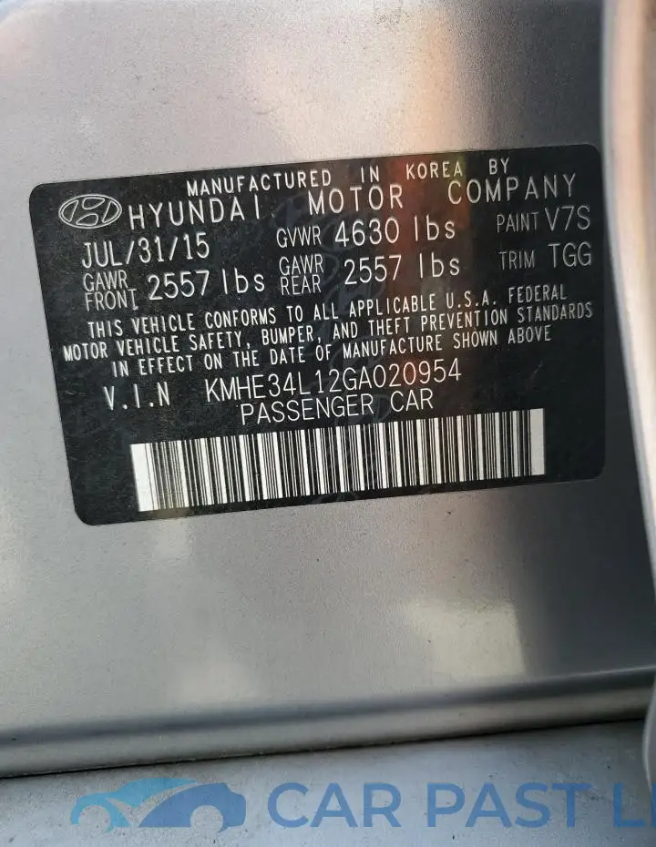 KMHE34L12GA020954# 13