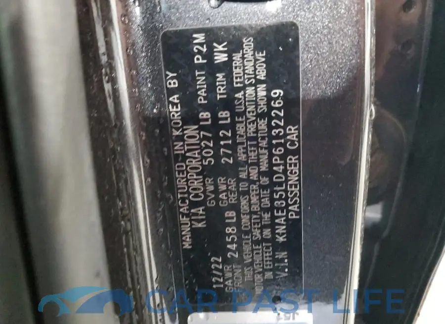 KNAE35LD4P6132269# 13